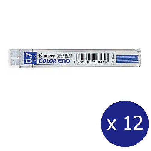 Pilot Colour Eno Mechanical Pencil Lead Refill 0.7mm Blue Box of 12