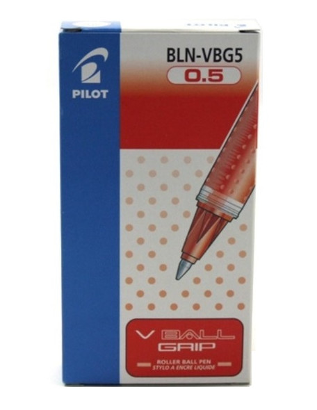 Pilot Bln-Vbg5-R V-Ball Grip Liquid Ink Rollerball Extra Fine 0.5Mm Red Box Of 12 | Its A Mega Thing