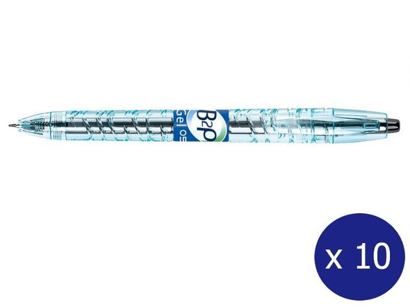 Pilot BegreeN B2P Retractable Rollerball Gel Pen Extra Fine Black Box of 10