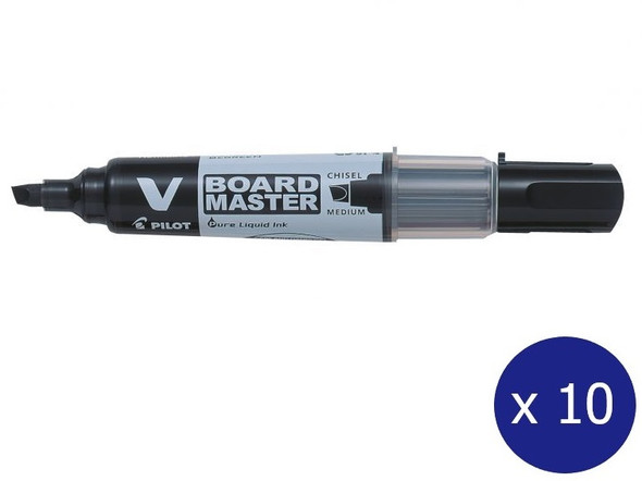 Pilot BegreeN V Board Master Whiteboard Marker Chisel Medium Black Box of 10