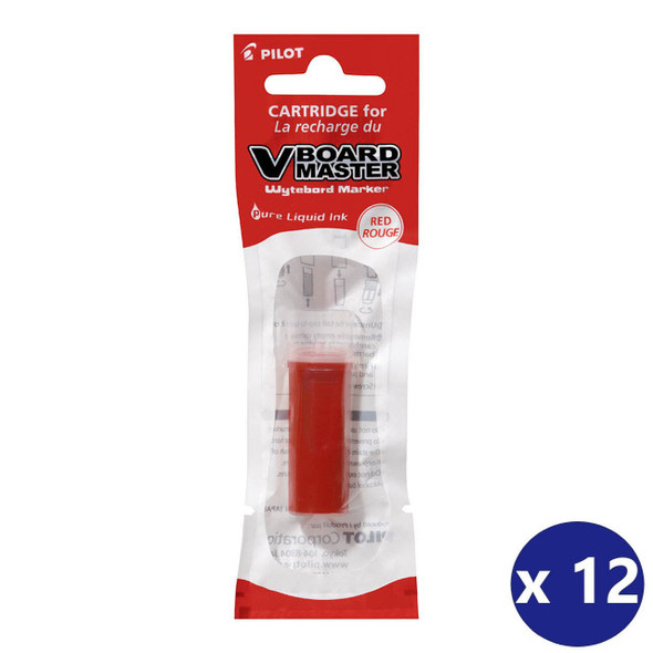 Pilot BegreeN V Board Master Whiteboard Marker Refill Red Box of 12