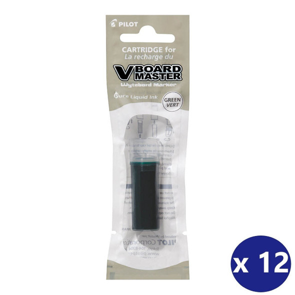Pilot BegreeN V Board Master Whiteboard Marker Refill Green Box of 12