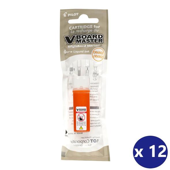 Pilot BegreeN V Board Master Whiteboard Marker Refill Orange Box of 12