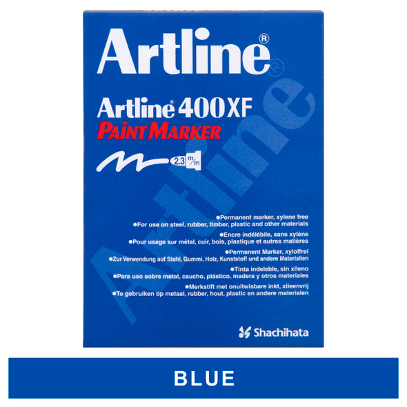 Artline 140003 400 Paint Marker Permanent 2.3mm Bullet Blue Box of 12 | Mega Office Supplies Artline 140003 400 Paint Marker Permanent 2.3mm Bullet Blue Box of 12 | Mega Office Supplies