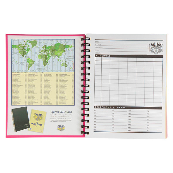 Spirax 511 Hard Cover Notebook 225x175mm 200 Page Pink #56511P | Mega Office Supplies Spirax 511 Hard Cover Notebook 225x175mm 200 Page Pink #56511P | Mega Office Supplies