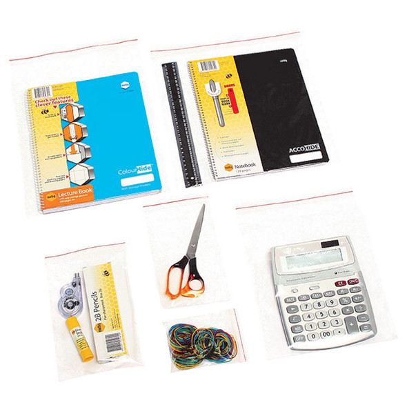 Marbig Resealable Polybags 330mm x 330mm Pack of 1000