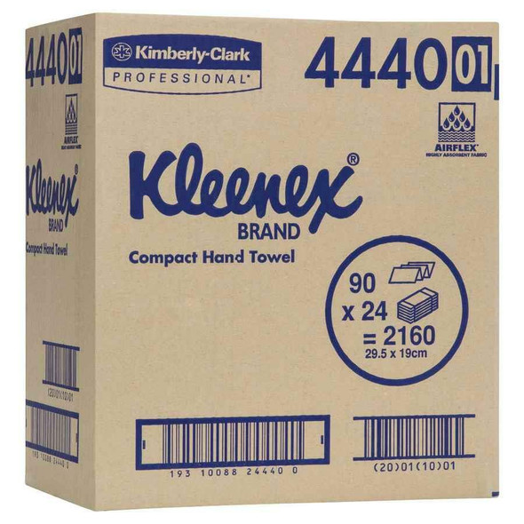 Kleenex 4440 Compact Hand Towel White, Case of 24 Packs x 90 Towels | Its A Mega Thing