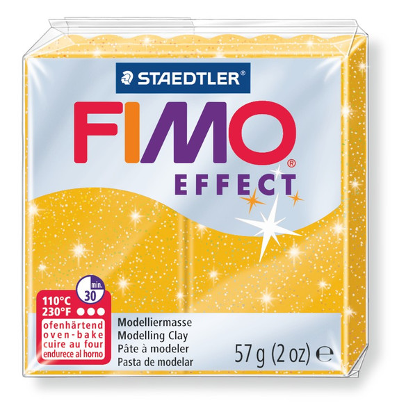 Fimo Effect Standard Block Glitter Gold