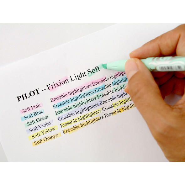 Pilot Frixion Light Soft Violet Erasable Highlighter Chisel Tip 4.0mm Box of 12