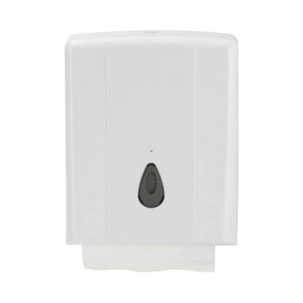 Regal Compact Ultraslim White Hand Towel Dispenser Front View ABS Regal Compact Ultraslim White Hand Towel Dispenser Front View ABS