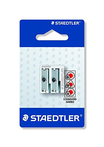 Staedtler 510 20 Bk1 Double Hole Metal Sharpener - 10 Blistercards | Its A Mega Thing