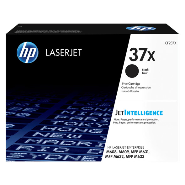 HP 37X High Yield Original LaserJet Toner Cartridge Black 25000 Pages