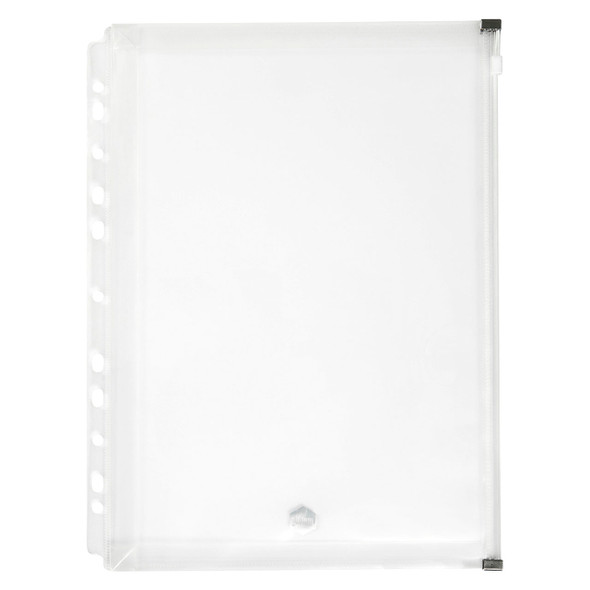 Marbig A4 Binder Wallet Right Side Zip Open Clear Box of 12