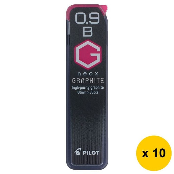Pilot BegreeN G Neox Graphite Lead Refill B 0.9mm 36's Pack of 10