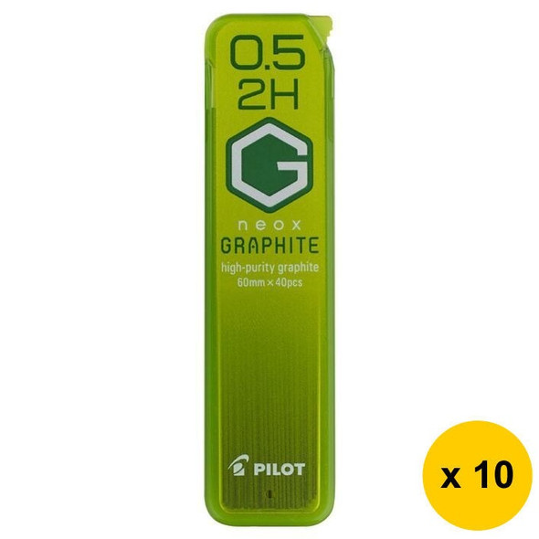 Pilot BegreeN G Neox Graphite Lead Refill 2H 0.5mm 40's Pack of 10