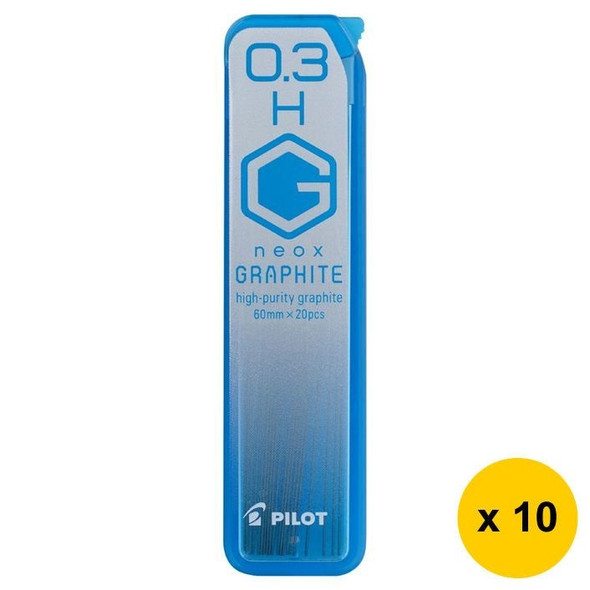 Pilot BegreeN G Neox Graphite Lead Refill H 0.3mm 20's Pack of 10
