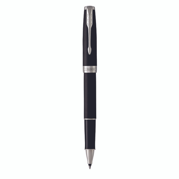 Parker Rollerball Pen Sonnet Matte Black Lacquer and Palladium Trim Fine Tip