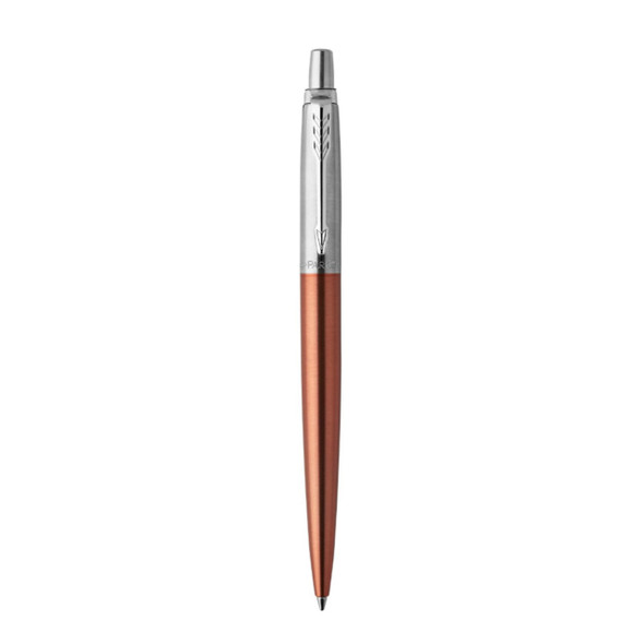 Parker Jotter Ballpoint Pen Chelsea Orange Chrome Trim Medium Tip
