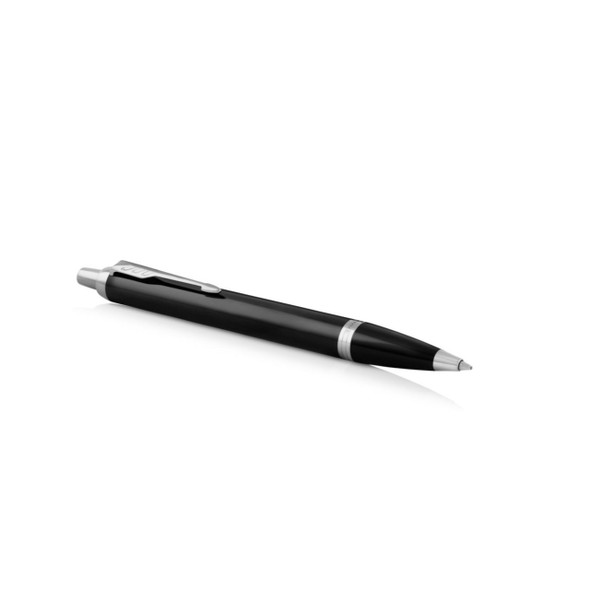 Parker IM Ballpoint Pen Medium Tip Black Lacquer and Chrome Trim