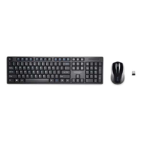 Pro Fit Low-Profile Wireless Keyboard and Mouse Black Kensington