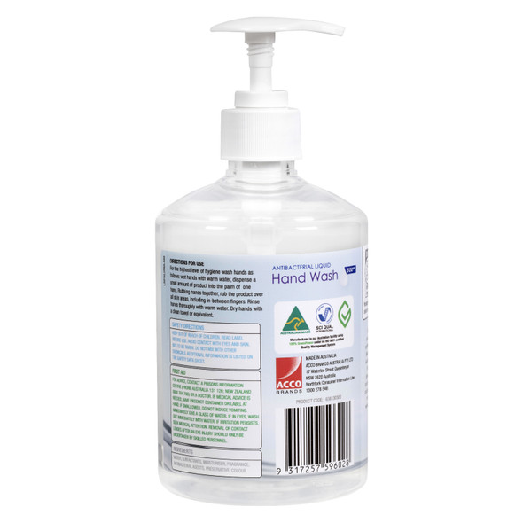 Northfork 500ml GECA Antibacterial Liquid Hand Wash Carton of 12