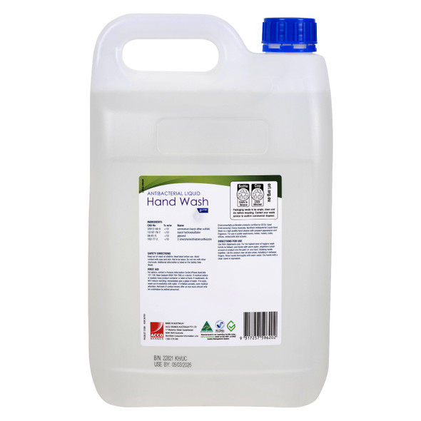 Northfork 5 Litre GECA Antibacterial Liquid Hand Wash Carton of 3