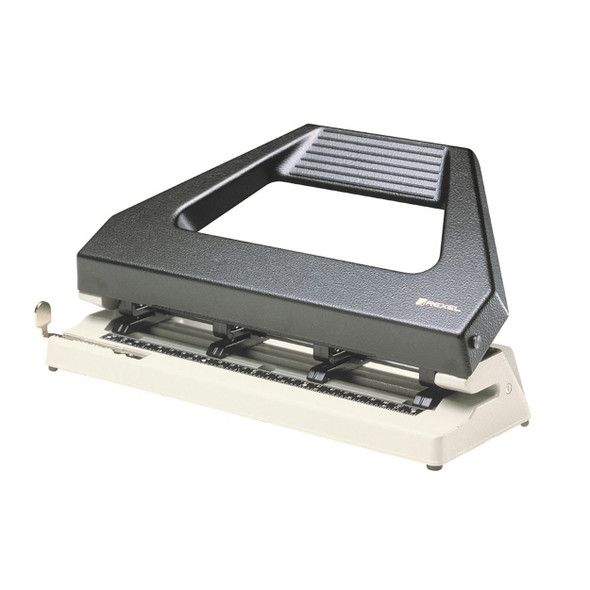Rexel V430 Heavy Duty 4 Hole Adjustable Punch 30 Sheet Black