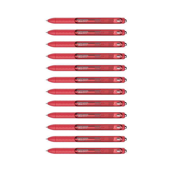 Inkjoy Retractable Gel Pen 0.7mm Red Box of 12 Papermate