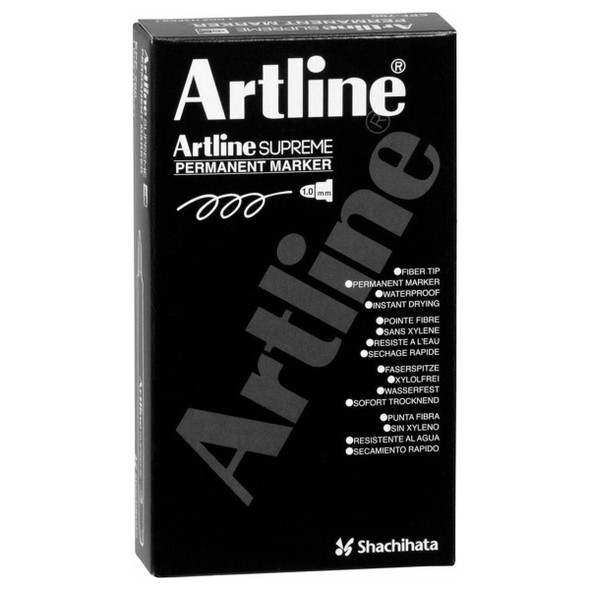 Artline Supreme Permanent Marker Bluish Yellow 107147 Box 12 | Mega Office Supplies