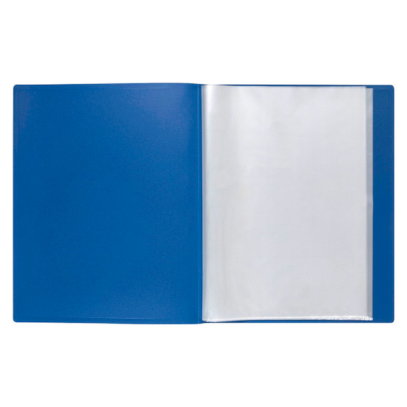 Marbig Display Book Non Refillable 20 Pocket Insert Cover Blue