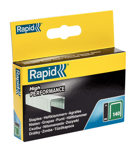 Rapid No.140 Flatwire Staples 10mm Box 2000
