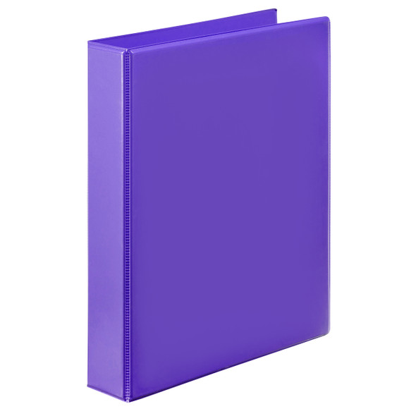 Marbig Clearview Insert Binder 38mm 2D A4 Purple Pack of 12