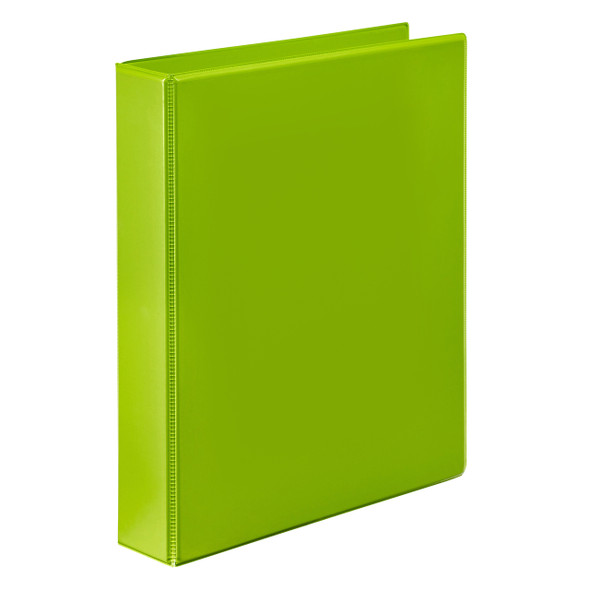 Marbig Clearview Insert Binder 50mm 4D A4 Lime Pack of 12