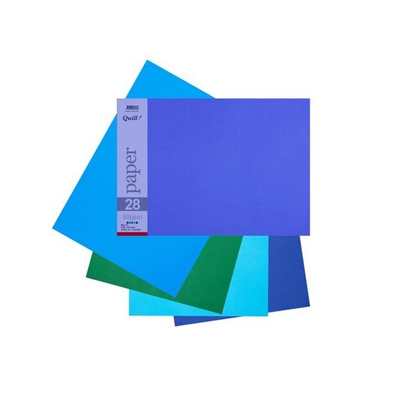 Quill Coloured Paper 80gsm A3 Cold Assorted Pack of 150