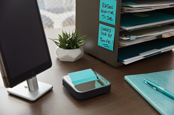 Post-it Grey STL-330-B Steel Top Pop-Up Note Dispenser