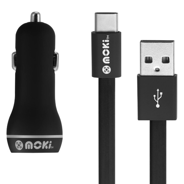 Moki Type-C to USB SynCharge Cable Car Charger