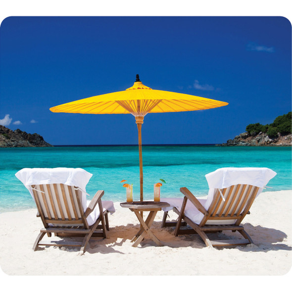 Fellowes #5916301 Mouse Pad Recycled Optical - Caribbean Beach | It's A Mega Thing
