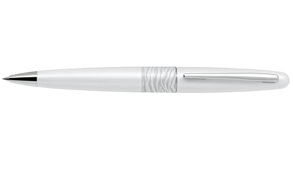 Pilot MR2 Premium Ballpoint Pen Medium White Tiger Barrel Black Ink