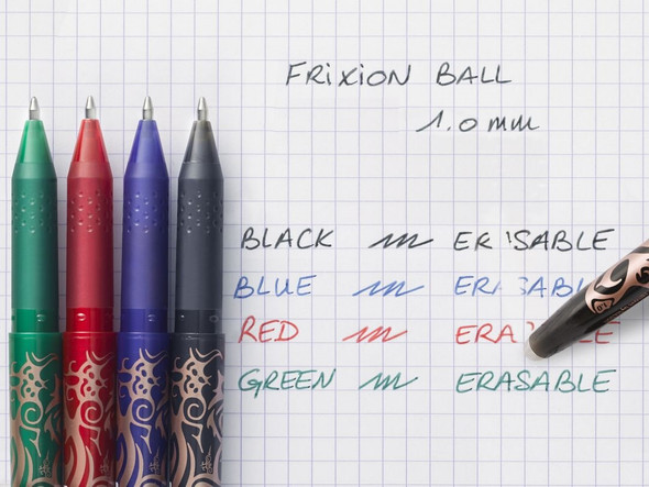 Pilot Blue FriXion Ball Erasable Rollerball Gel Pen Medium Box of 12