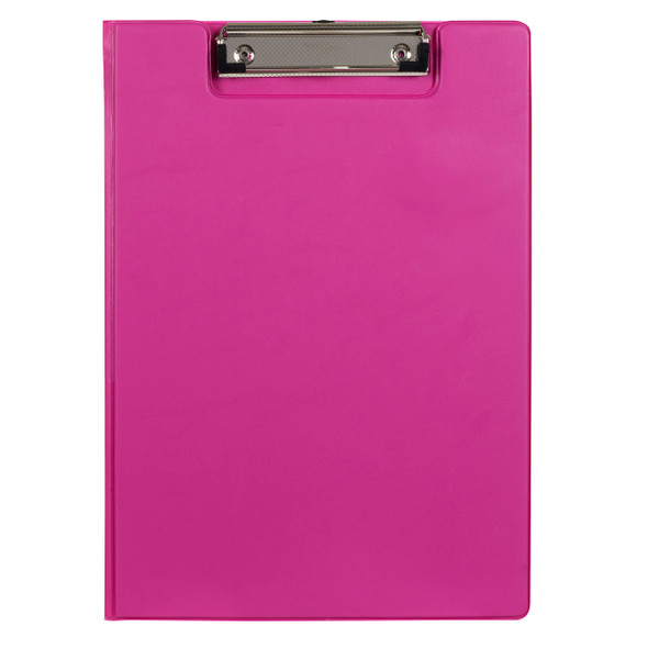 Marbig Clipfolder Polyethylene A4 Summer Colours Pink