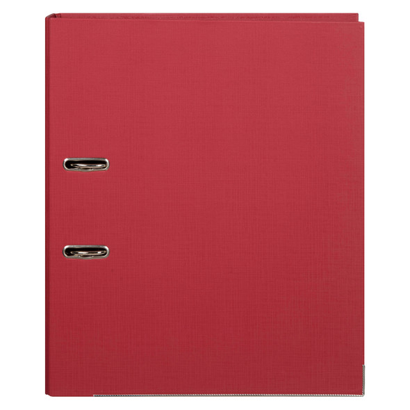 Marbig Lever Arch File Foolscap Deep Red Pack of 10