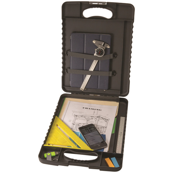 Marbig Professional Heavy Duty Clipboard Case Charcoal