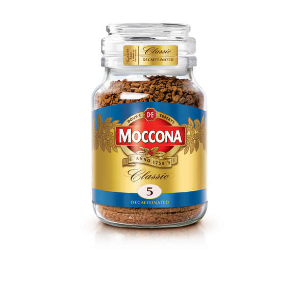 Moccona Classic Decaf Coffee Jar 100g Box of 6