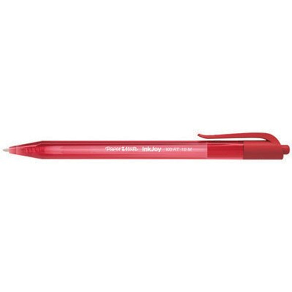 Papermate Inkjoy 100RT Retractable Ballpoint Pen Medium 1.0mm Red