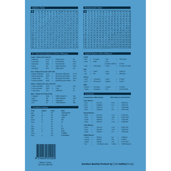 Protext NB5100 A4 Exercise Book 48 Page 9mm Dotted Thirds with Margin Beetle – Pack of 20