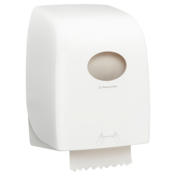 Aquarius Hard Roll Towel Dispenser White Kimberly Clark