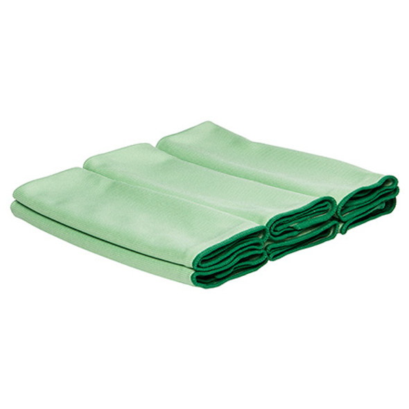 Microfibre Cloths 40cm x 40cm Green 6 Cloths Pack of 4 WypAll