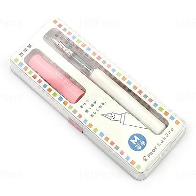 Pilot Kakuno BegreeN Soft Pink White Barrel Medium Nib Fountain Pen