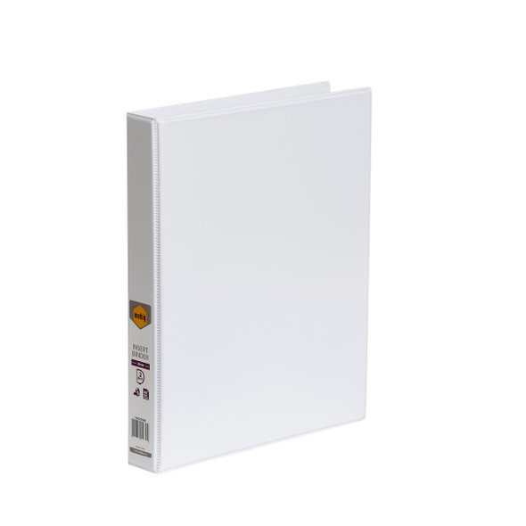 Marbig Clearview Insert Binder 25mm 2D A4 White