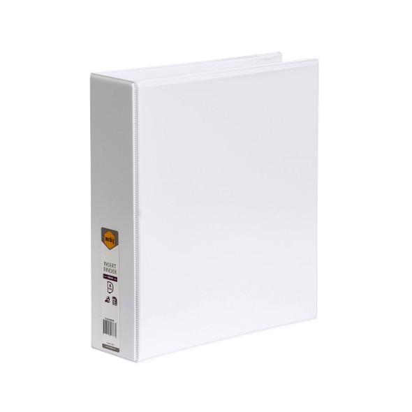 Marbig Clearview Insert Binder 50mm 4D A4 White